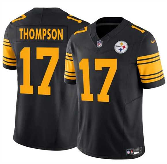 Men & Women & Youth Pittsburgh Steelers #17 Skylar Thompson Black 2025 F.U.S.E. Color Rush Vapor Limited Stitched Jersey->pittsburgh steelers->NFL Jersey