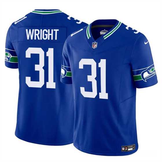 Men & Women & Youth Seattle Seahawks #31 Jacardia Wright Royal 2025 F.U.S.E Throwback Vapor Limited Stitched Jersey->seattle seahawks->NFL Jersey