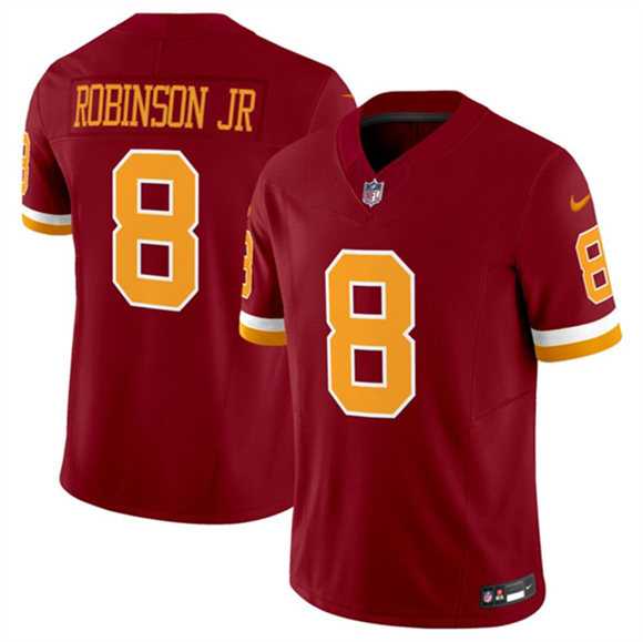 Men & Women & Youth Washington Commanders #8 Brian Robinson Jr. Burgundy 2025 F.U.S.E. Throwback Limited Stitched Jersey->washington commanders->NFL Jersey