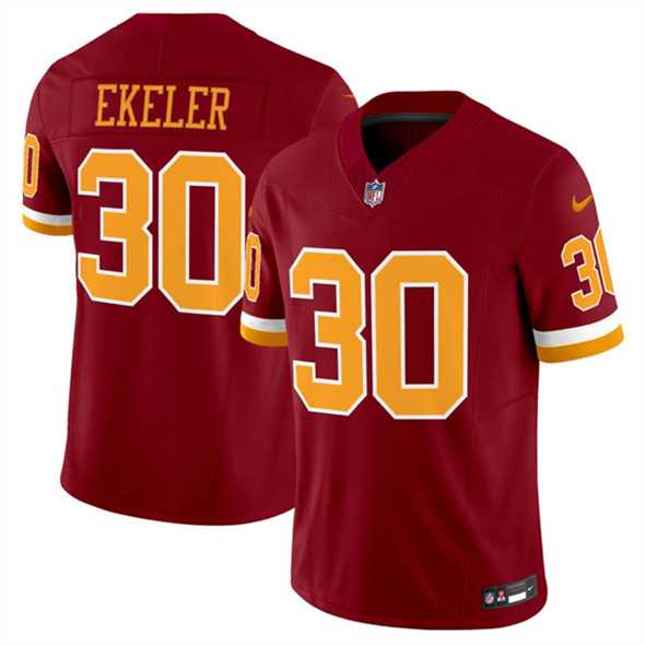 Men & Women & Youth Washington Commanders #30 Austin Ekeler Burgundy 2025 F.U.S.E. Throwback Limited Stitched Jersey->washington commanders->NFL Jersey