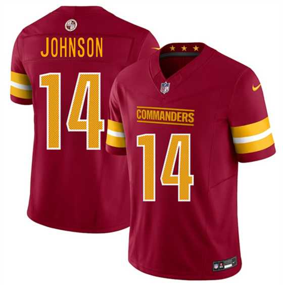 Men & Women & Youth Washington Commanders #14 Josh Johnson Burgundy 2025 Draft F.U.S.E. Vapor Limited Stitched Jersey->washington commanders->NFL Jersey