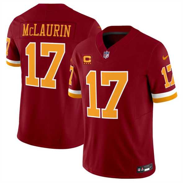 Men & Women & Youth Washington Commanders #17 Terry McLaurin Burgundy 2025 F.U.S.E. 4-Star C Patch Throwback Limited Stitched Jersey->washington commanders->NFL Jersey