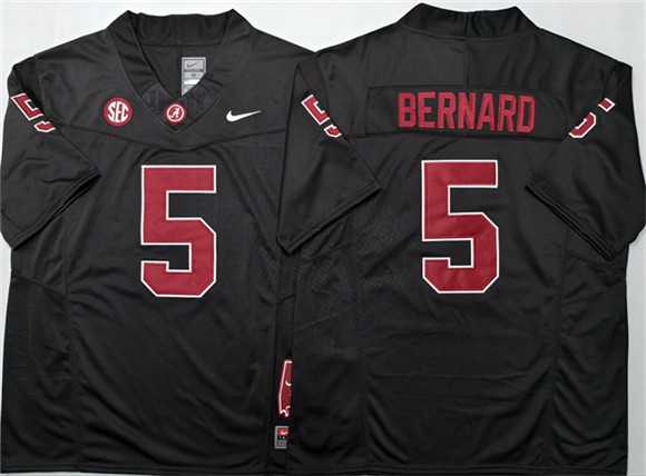 Men%27s Alabama Crimson Tide #5 Germie Bernard Black F.U.S.E Stitched Jersey->oregon ducks->NCAA Jersey