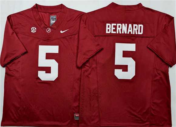 Men%27s Alabama Crimson Tide #5 Germie Bernard Red F.U.S.E Stitched Jersey->oregon ducks->NCAA Jersey