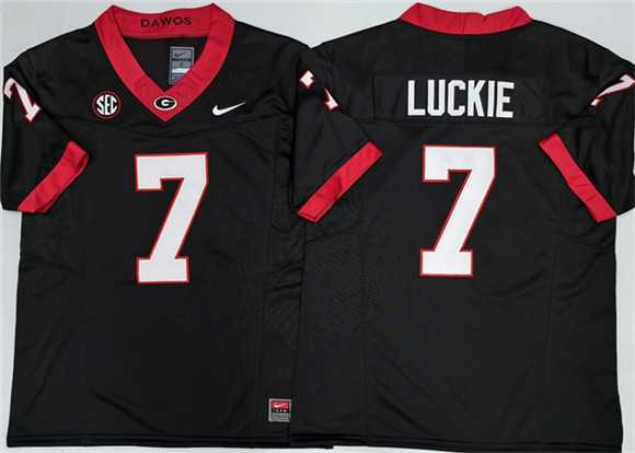 Mens Georgia Bulldogs #7 Lawson Luckie Black 2025 F.U.S.E. Stitched Jersey->georgia bulldogs->NCAA Jersey