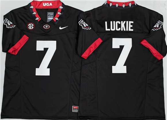 Mens Georgia Bulldogs #7 Lawson Luckie Black 2025 F.U.S.E. Stitched Jersey->georgia bulldogs->NCAA Jersey