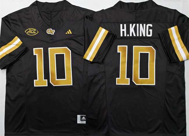 Men%27s Georgia Tech Yellow Jackets #10 Haynes King Black F.U.S.E. Limited Stitched Jersey->georgia bulldogs->NCAA Jersey