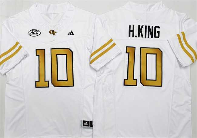 Men%27s Georgia Tech Yellow Jackets #10 Haynes King White F.U.S.E. Limited Stitched Jersey->georgia tech yellow jackets->NCAA Jersey
