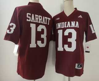 Mens Indiana Hoosiers #13 Elijah Sarratt Limited Red FUSE College Jersey->indiana hoosiers->NCAA Jersey