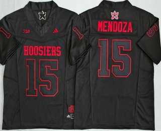 Mens Indiana Hoosiers #15 Fernando Mendoza Limited Black Fashion College Jersey->indiana hoosiers->NCAA Jersey