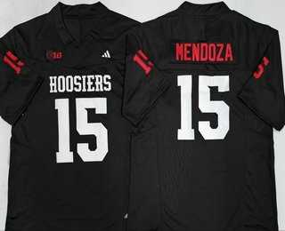 Mens Indiana Hoosiers #15 Fernando Mendoza Black College Jersey->indiana hoosiers->NCAA Jersey