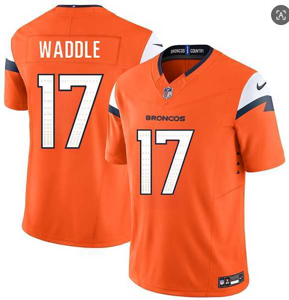 Men%27s Denver Broncos #17 Jaylen Waddle Orange 2026 F.U.S.E. Vapor Limited Stitched Jersey Dzhi->denver broncos->NFL Jersey