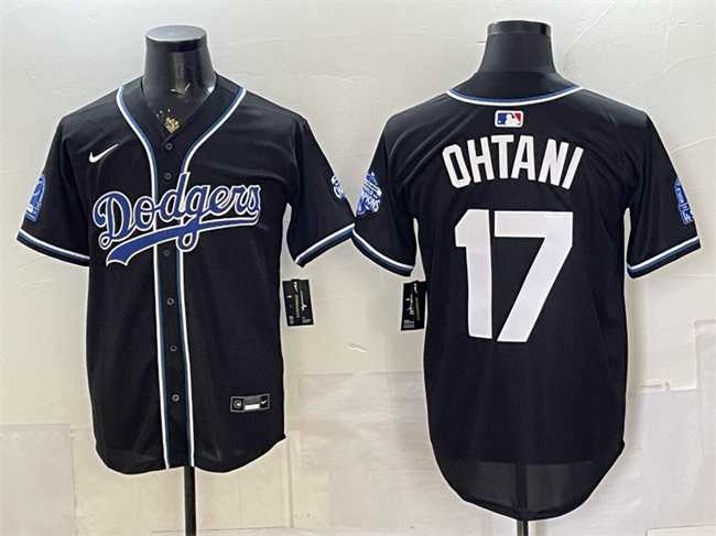 Mens Los Angeles Dodgers #17 Shohei Ohtani B2B Champs 2026 Black Out Style Vapor Limited Stitched Jersey->los angeles dodgers->MLB Jersey