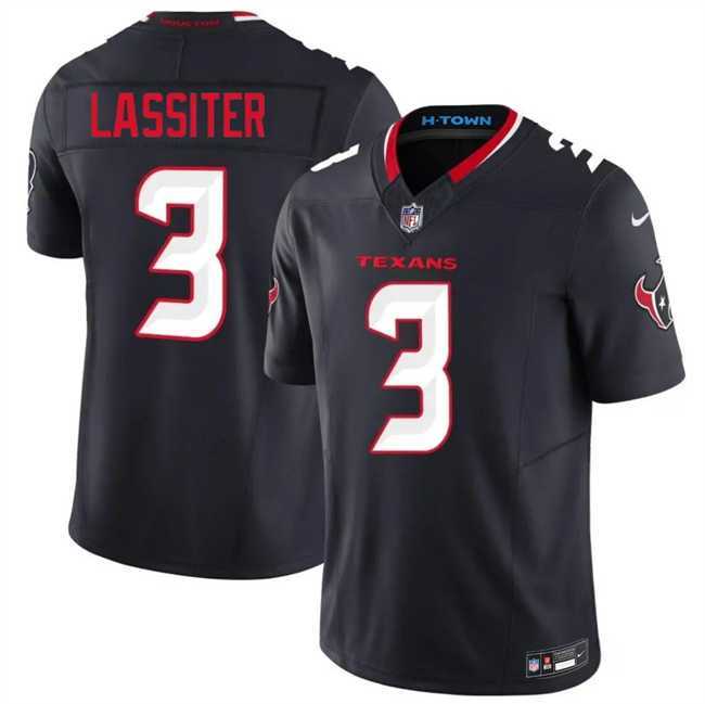 Mens Houston Texans #3 Kamari Lassiter Navy 2026 F.U.S.E. Vapor Limited Stitched Jersey Dzhi->houston texans->NFL Jersey