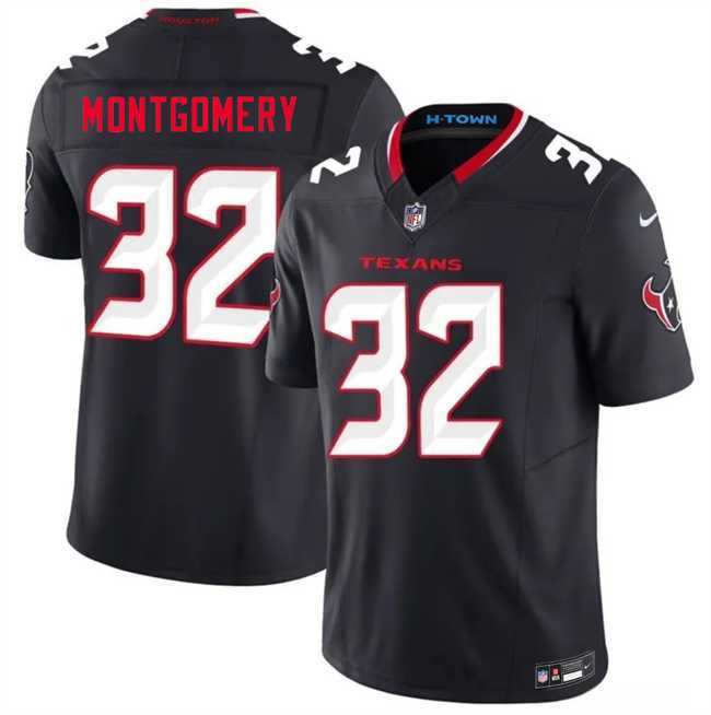 Mens Houston Texans #32 David Montgomery Navy 2nd Alternate 2026 F.U.S.E. Vapor Limited Stitched Jersey Dzhi->houston texans->NFL Jersey