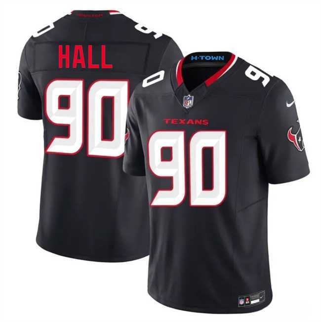 Mens Houston Texans #90 Logan Hall Navy 2nd Alternate 2026 F.U.S.E. Vapor Limited Stitched Jersey Dzhi->houston texans->NFL Jersey