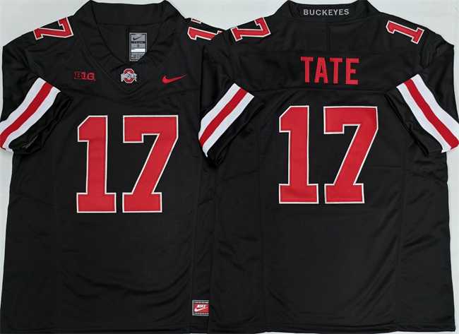 Mens Ohio State Buckeyes #17 Carnell Tate Black 2025 F.U.S.E. Limited Stitched Jersey->ohio state buckeyes->NCAA Jersey