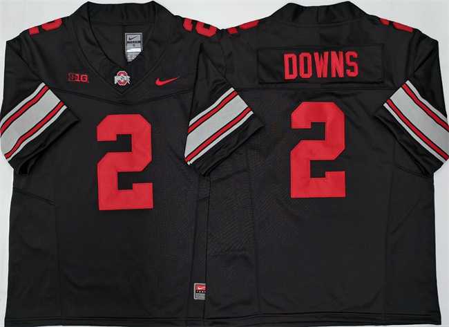 Mens Ohio State Buckeyes #2 Caleb Downs Black F.U.S.E. Limited Stitched Jersey->ohio state buckeyes->NCAA Jersey