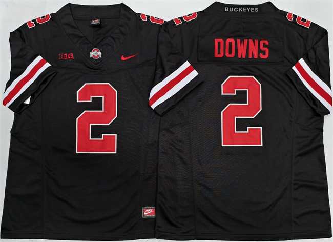 Men%27s Ohio State Buckeyes #2 Caleb Downs Black 2025 F.U.S.E. Limited Stitched Jersey->indiana hoosiers->NCAA Jersey