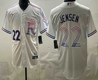 Men%27s Kansas City Royals #22 Carter Jensen White 2026 City Connect Stadium Jersey->kansas city royals->MLB Jersey