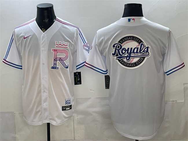 Men%27s Kansas City Royals Team Big Logo White 2026 City Connect Stadium Stitched Jersey->los angeles angels->MLB Jersey