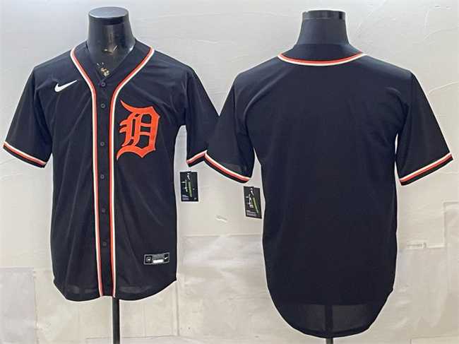 Men%27s Detroit Tigers Blank 2026 Fashion Replica Black Out Stitched Jersey->detroit tigers->MLB Jersey