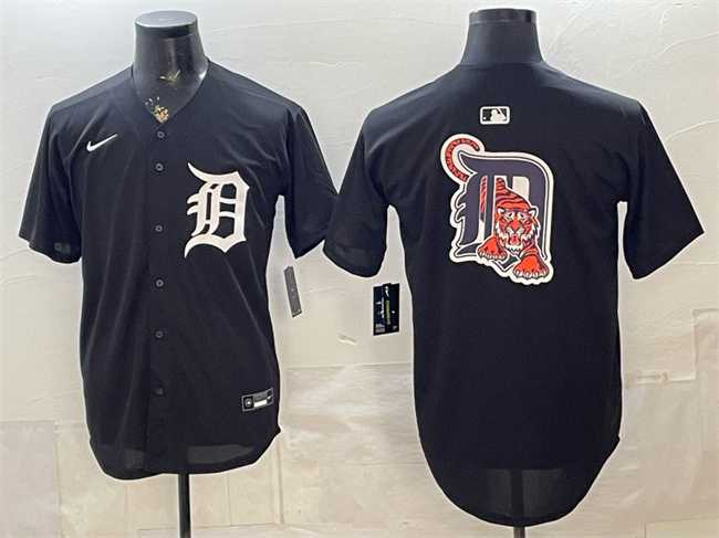 Men%27s Detroit Tigers Team Big Logo Limited Stitched Jersey->kansas city royals->MLB Jersey