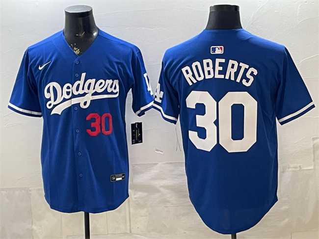 Mens Los Angeles Dodgers #30 Dave Roberts Royal 2026 Limited Stitched Jersey->los angeles dodgers->MLB Jersey