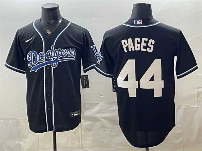 Mens Los Angeles Dodgers #44 Andy Pages Black Stitched Jersey->los angeles dodgers->MLB Jersey