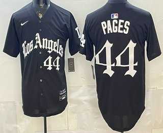 Mens Los Angeles Dodgers #44 Andy Pages Black Gothic Edition Vapor Premier Limited Stitched Jersey->los angeles dodgers->MLB Jersey
