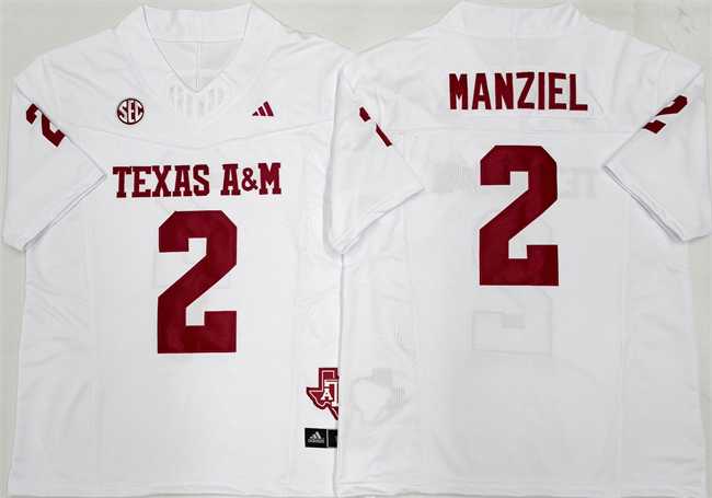 Mens Texas A&M Aggies Lions #2 Johnny Manziel White F.U.S.E. Stitched Jersey->texas a&m aggies->NCAA Jersey