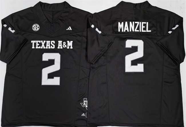 Mens Texas A&M Aggies Lions #2 Johnny Manziel Black 2025 F.U.S.E. Stitched Jersey->texas a&m aggies->NCAA Jersey