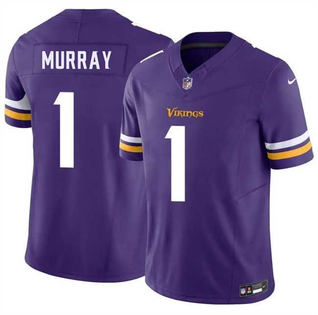 Mens Minnesota Vikings #1 Kyler Murray Purple 2026 F.U.S.E. Vapor Untouchable Limited Stitched Jersey Dzhi->minnesota vikings->NFL Jersey