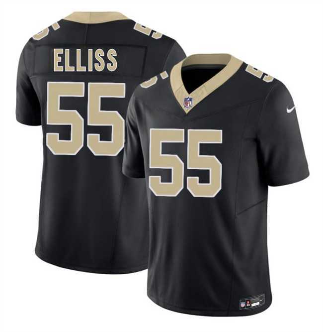 Men%27s New Orleans Saints #55 Kaden Elliss Black 2026 F.U.S.E Vapor Limited Stitched Jersey Dzhi->new england patriots->NFL Jersey