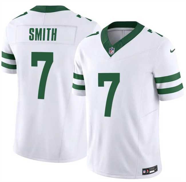 Men%27s New York Jets #7 Geno Smith White 2025 F.U.S.E. Vapor Untouchable Limited Stitched Jersey Dzhi->new york jets->NFL Jersey