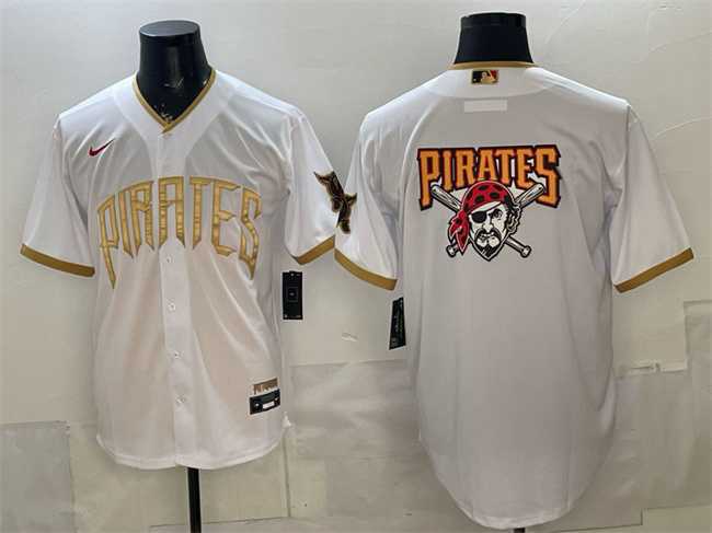 Men%27s Pittsburgh Pirates Team Big Logo White 2026 City Connect Stadium Stitched Jersey->san diego padres->MLB Jersey