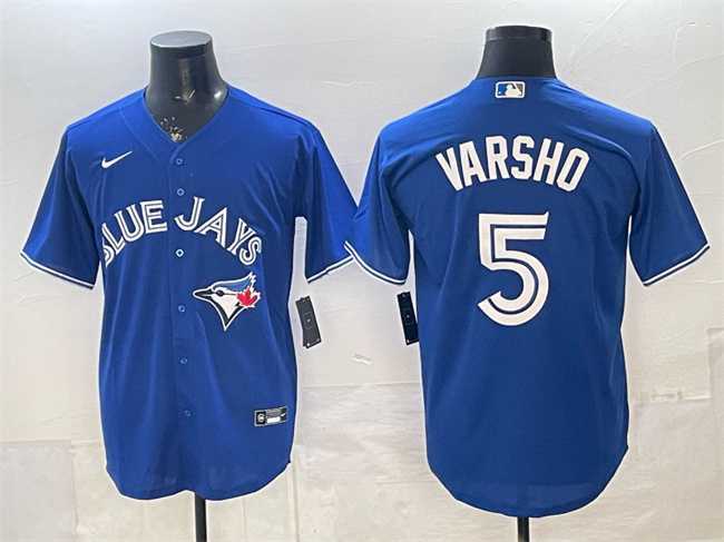 Mens Toronto Blue Jays #5 Daulton Varsho Royal 2025 Cool Base Stitched Jersey->toronto blue jays->MLB Jersey