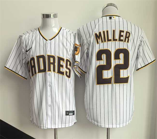 Mens San Diego Padres #22 Mason Miller White Cool Base Stitched Jersey->san diego padres->MLB Jersey