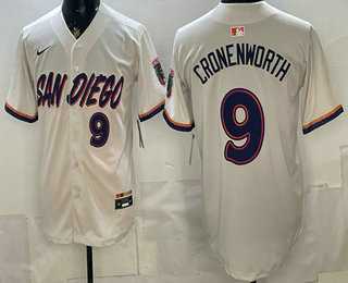 Mens San Diego Padres #9 Jake Cronenworth Cream 2026 City Connect Jersey->san diego padres->MLB Jersey