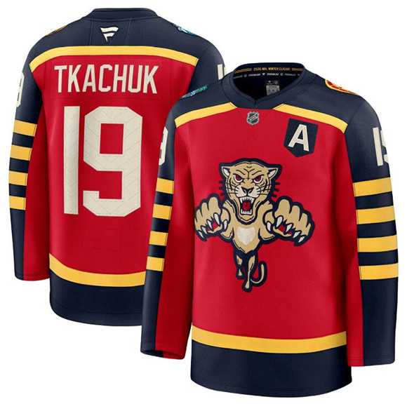 Mens Florida Panthers #19 Matthew Tkachuk Red 2026 Winter Classic Stitched Hockey Jersey Dzhi->florida panthers->NHL Jersey