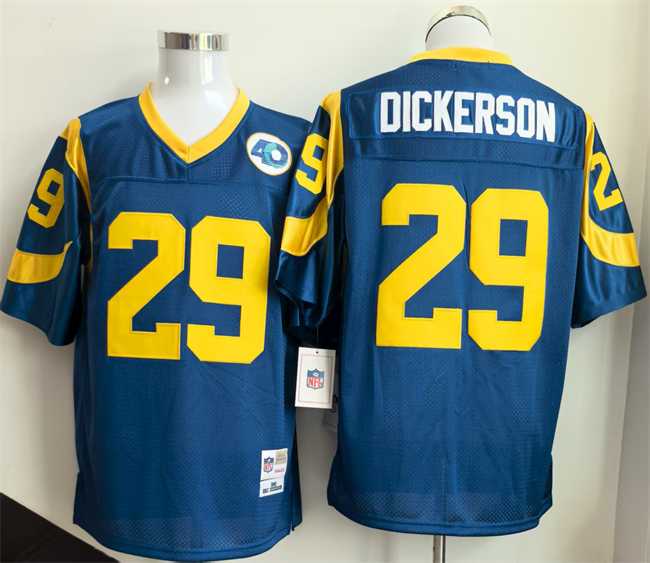 Men%27s Los Angeles Rams #29 Eric Dickerson Royal Throwback Football Stitched Jersey->los angeles rams->NFL Jersey