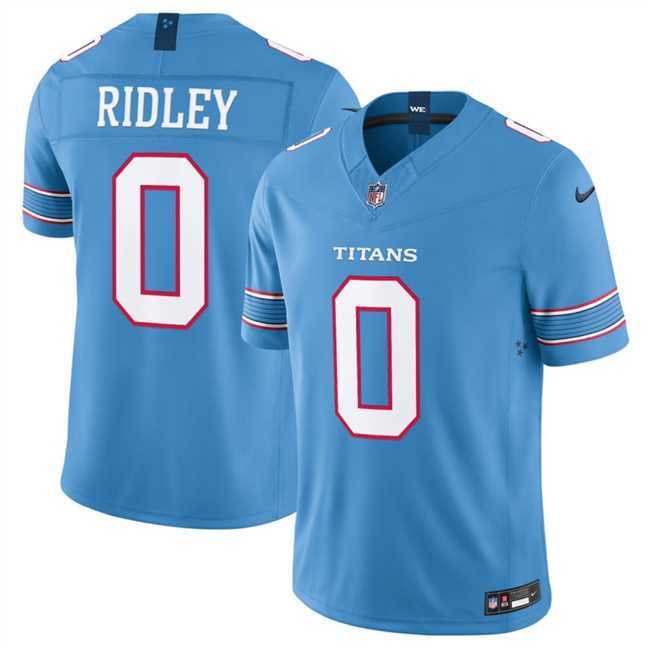 Mens Tennessee Titans #0 Calvin Ridley Light Blue 2026 F.U.S.E. Vapor Limited Stitched Jersey Dzhi->->NFL Jersey