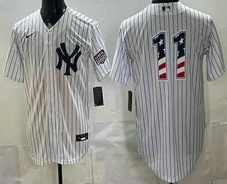 Men%27s New York Yankees #11 Anthony Volpe White 2026 USA 250 Fourth of July Home Stadium Stitched Jersey Dzhi->new york yankees->MLB Jersey