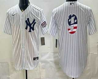 Men%27s New York Yankees #9 Roger Maris White 2026 USA 250 Fourth of July Home Stadium Stitched Jersey Dzhi->new york yankees->MLB Jersey
