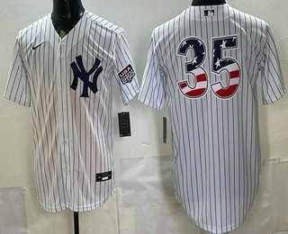 Men%27s New York Yankees #35 Cody Bellinger White 2026 USA 250 Fourth of July Home Stadium Stitched Jersey Dzhi->new york yankees->MLB Jersey