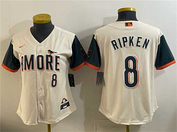 Youth Baltimore Orioles #8 Cal Ripken Jr Natural 2026 City Connect Stadium Stitched Jersey->mlb youth jerseys->MLB Jersey