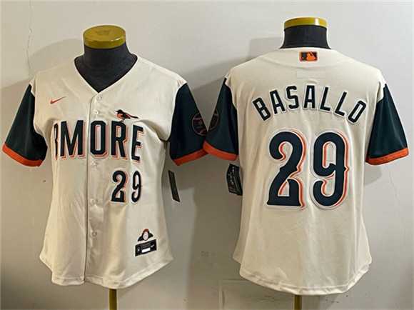 Youth Baltimore Orioles #29 Samuel Basallo Natural 2026 City Connect Stadium Stitched Jersey->mlb youth jerseys->MLB Jersey