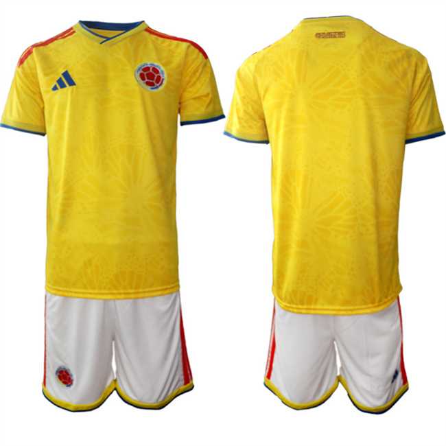 Mens Colombia Team Custom Yellow 2025-26 Home Soccer Jersey Suit->->Custom Jersey