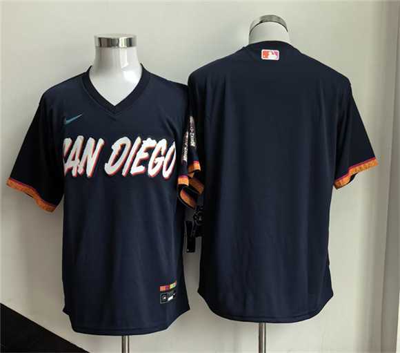 Men%27s San Diego Padres Blank Obsidian 2026 City Connect Stadium Stitched Jersey->san francisco giants->MLB Jersey