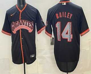 Mens San Francisco Giants #14 Patrick Bailey Black 2026 Alternate Stadium Stitched Jersey Dzhi->san francisco giants->MLB Jersey